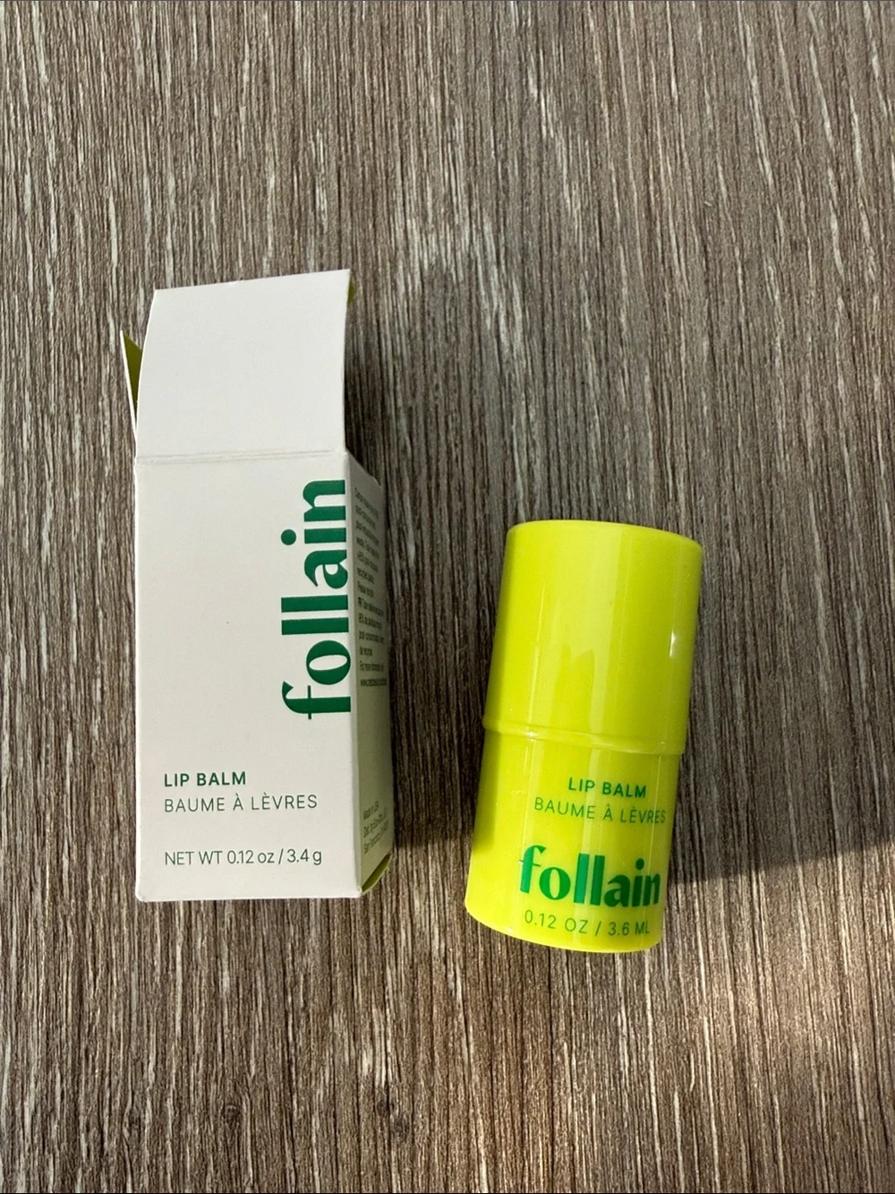 Sephora Green and White Lip Balm